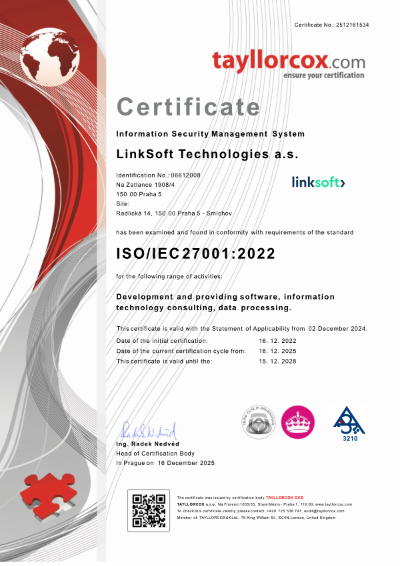 Certifikace ISO 27001
